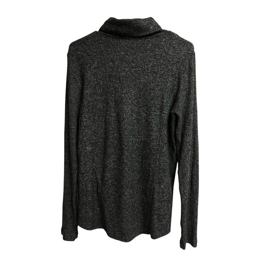 Saturday Sunday Anthropologie Turtleneck Grayish Black Stretchy Medium - Picture 9 of 9